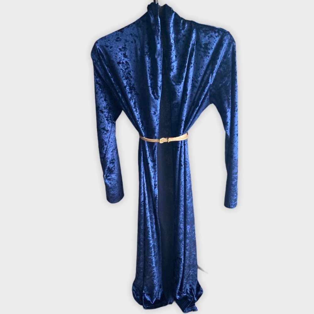 SOLD Royal Blue Velvet duster coat